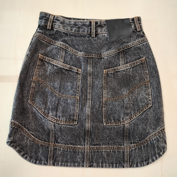 Acler Ledgebrook Denim Mini Skirt Sz 4 NWT - Picture 7 of 15